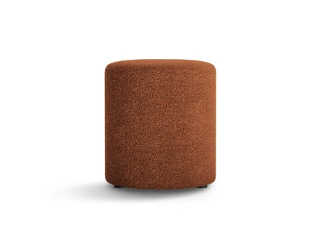 Boucle Pouf, "Dia", 1 Seat, 40x40x45, Brick