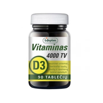 LIFEPLAN VITAMIN D3 4000 IU, 90 tab.