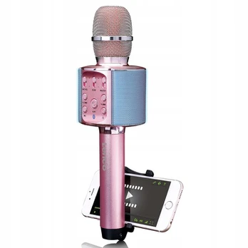 Lenco Karaoke Bluetooth Led mikrofonas rožinis išmanusis telefonas Android Ios