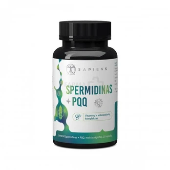 SAPIENS maisto papildas Spermidinas + PQQ kapsulės N30