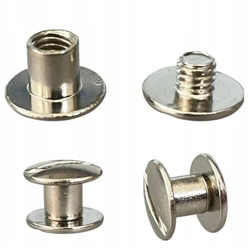 Generic Sriegiuojamos kniedės, 7mm, sidabrinės, 5 vnt.