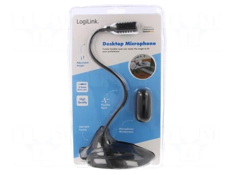 Microphone | Jack 3,5mm | 2.2kΩ | 1.7m | -58dB | f: 100÷16000Hz