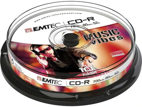 Emtec CD-R 700 MB 52x 10 vnt (ECOC801052CB)