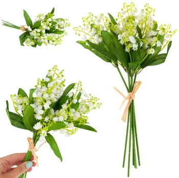 Dirbtinė pakalnučių puokštė, 31 cm