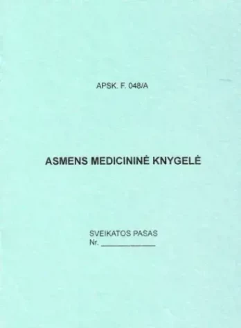 Asmens medicininė knygelė, A6 (12)