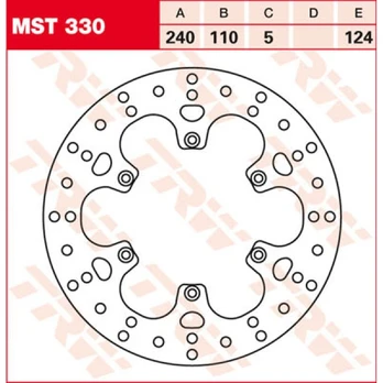 Stabdžių diskas TRW MST330 1710-1008