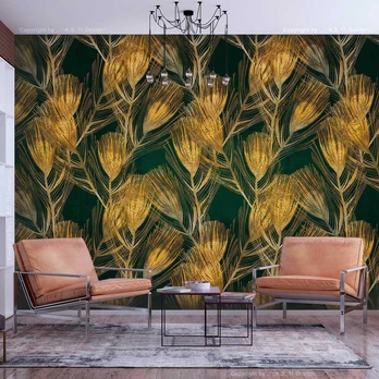 Artgeist Fototapetas - Peacock Feathers - Third Variant