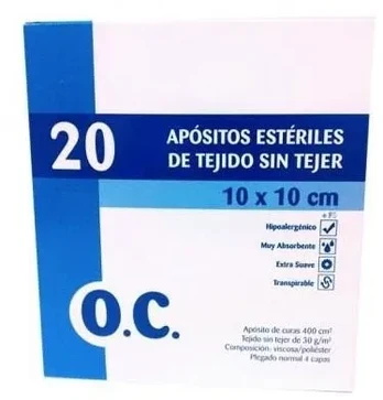 O.c sterilus kompresinis neaustinis audinys 20cmx20cm 20uts
