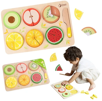 Dėlionė ClassicWorld Wooden fruit set 23 items CLASSIC WORLD
