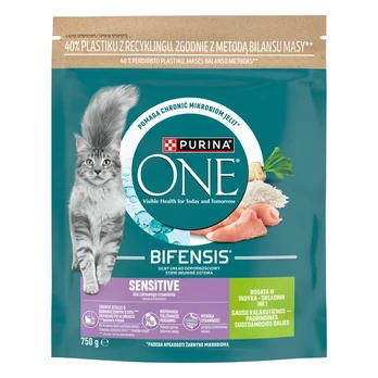 Visavertis ėdalas suaugusioms katėms ONE SENSITIVE, 750 g