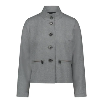 Švarkas moterims, Mėlyna, Short-sleeved blazer