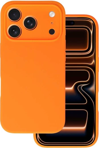 Tel Protect Silicone Lite dėklas skirtas Samsung Galaxy S25 oranžinės spalvos