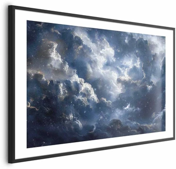 Artgeist Plakatas - Astronomical Wonders: Clouds and Stars in Harmonious Union