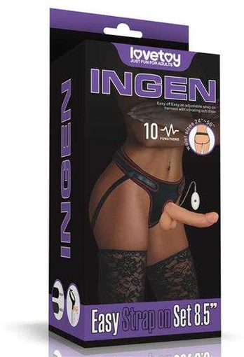 LOVETOY Easy Strapon Set 8,5'' su vibracija