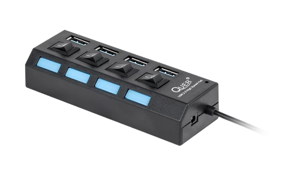 HUB USB 3.0 4 prievadų Rebel