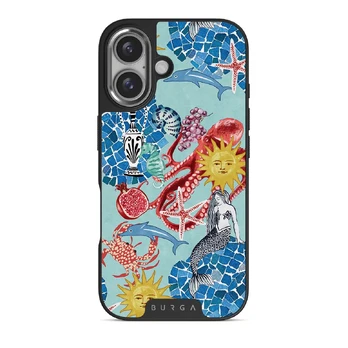 Aegean Affair - iPhone 16 Case, Elite Dark (MagSafe) / Silver