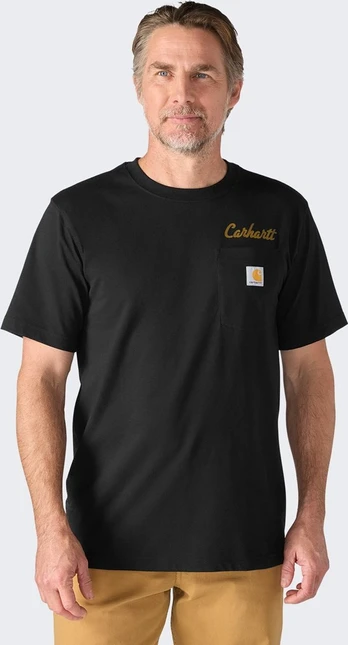 No Name Koszulka Carhartt Irvine Hard Work BLACK