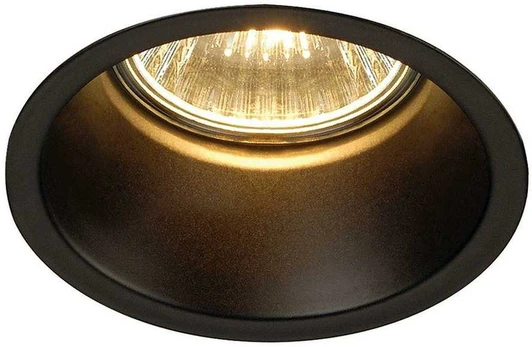Įleidžiamas šviestuvas HORN 1, juodas, GU10