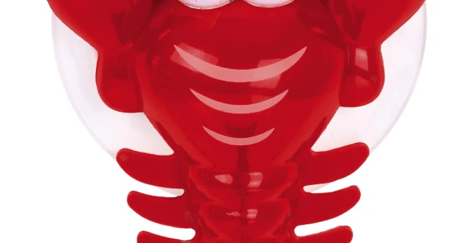 Kabliukas RIDDER Lobster, raudonas, mėlynas, prilipinamas, ABS