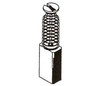 Šepetėlis Haushalt, 5 mm x 8 mm x 16 mm, 2 vnt. kaina