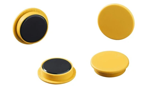 Durable magnetai geltoni Ø37mm, 20vnt.