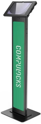 Compulocks Group Compulocks Surface Pro 8-10 Apex Enclosure Brandable Floor Stand Juodas, 33 cm (13"), Microsoft, Surface Pro 8 |13” | 2021 Surface Pro 9 |13” | 2022 Surface Pro 10 |13” | 2024, 33 cm (13"), Juodas, Steel