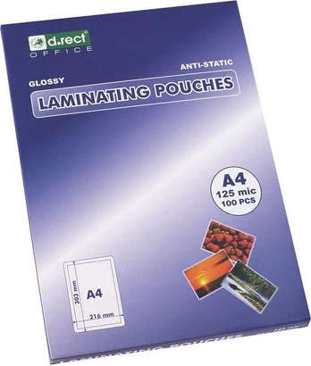 D.Rect Laminavimo vokeliai Leviatan A4, 100 vnt.