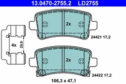 ATE 13.0470-2755.2 Brake pad set