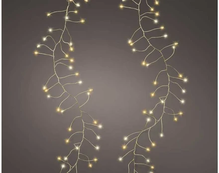 Lumineo Micro LED Compact twinkle koristevalosarja ulkokäyttöön, 6 metriä