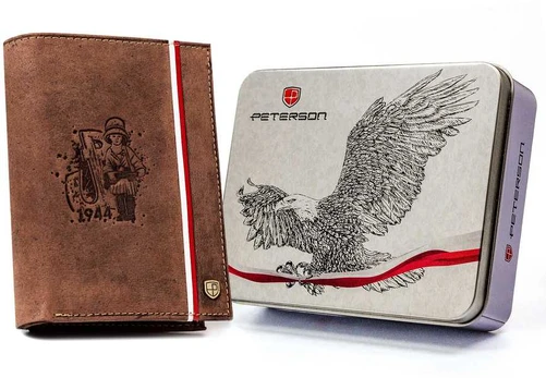 Natūralios odos piniginė vyrams Peterson PT97