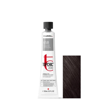 Goldwell TopChic Zero Permanent Hair Dye 6SB Silver Blonde, 60 ml