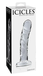 Icicles No. 62 Clear stiklinis dildo kaina