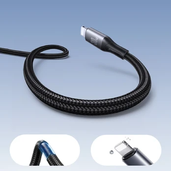 USB kabelis Joyroom S-A28 USB-C to Lightning 30W 1.0m juodas