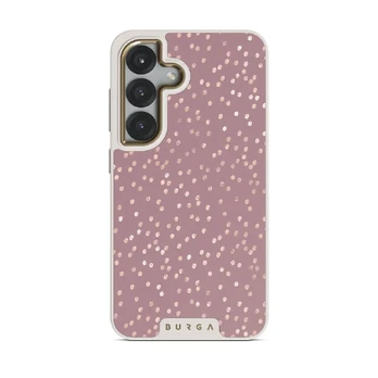 Hot Cocoa - Spotted Samsung Galaxy S25 Case, Elite Light (Magnetic) / Gold