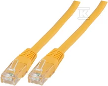 Securitynet PATCHCORD RJ45 U/UTP 6 PVC CCA ŻÓŁ 2