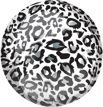 Folinis balionas su leopardo raštu, 40 cm