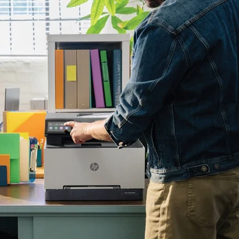 Hewlett-Packard HP LaserJet Pro 3302fdw Wireless Multifunction Color Printer, Copier, Scanner; Duplex