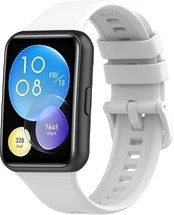 4Wrist Silikonový řemínek pro Huawei Watch FIT 2 Active - Baltas kaina