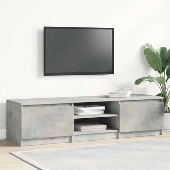 Televizoriaus spintelė, betono, 140x40x35,5cm, apdirbta mediena