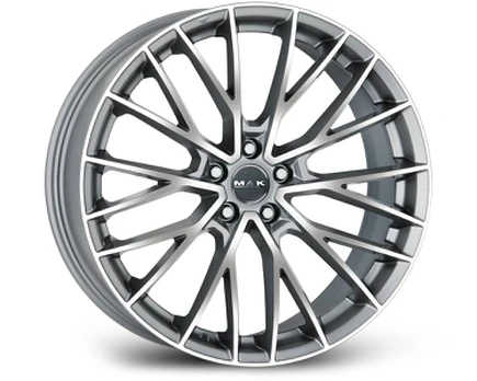 MAK Speciale (Max Load 800 kg) R20 8.5J 5x120 ET33 CB72.6 Graphite Mirror Face