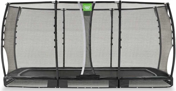 EXIT Allure Premium ground trampoline 244x427cm - juodas