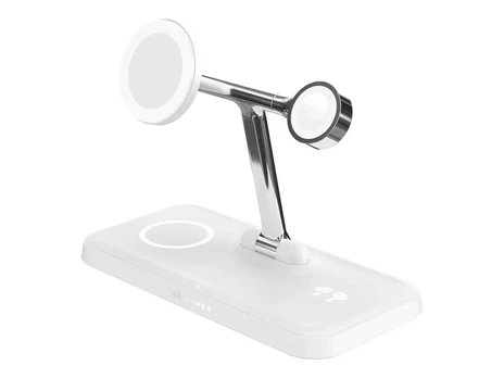 Hyper HyperJuice QI2 4 in 1 Charging Stand, White | Hyper