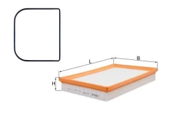 Oro filtras MAHLE LX977D kaina