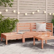 Trivietė sodo sofa, douglas eglės medienos masyvas kaina