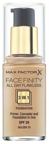 Makiažo pagrindas Max Factor Facefinity All Day Flawless 3in1 SPF20, 30 ml