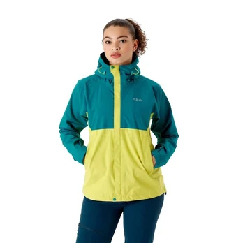 Moteriška striukė nuo lietaus Rab Downpour Eco Jacket - Juoda - L