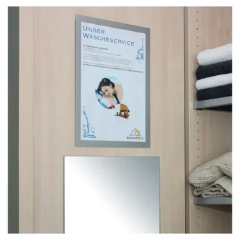 Rėmelis dokumentams DURABLE DURAFRAME, A4, (pak. -2 vnt.), geltonas