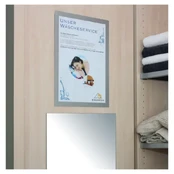 Rėmelis dokumentams DURABLE DURAFRAME, A4, (pak. -2 vnt.), geltonas kaina
