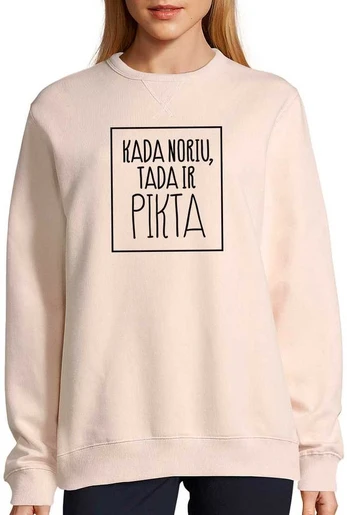 UNISEX pastelinis džemperis "Pikta"
