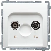 Lizdas anteninis Rtv galinis Simon Basic baltas